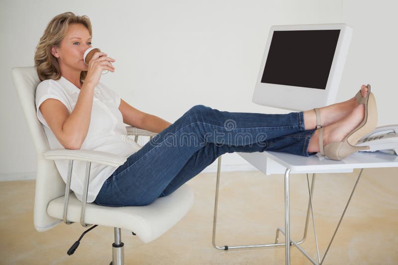 Feet Under Desk Stock Photos - Free & Royalty-Free Stock Photos from  Dreamstime