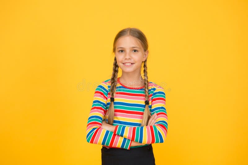 Casual But Cute Look Adorable Girl With Fashion Look Yellow