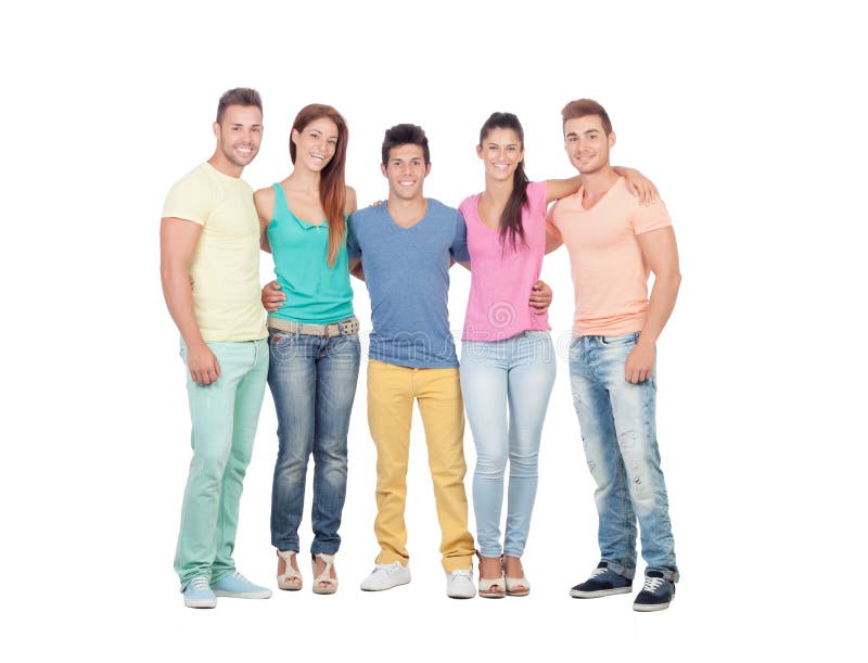 Casual group of friends stock image. Image of person - 33896883