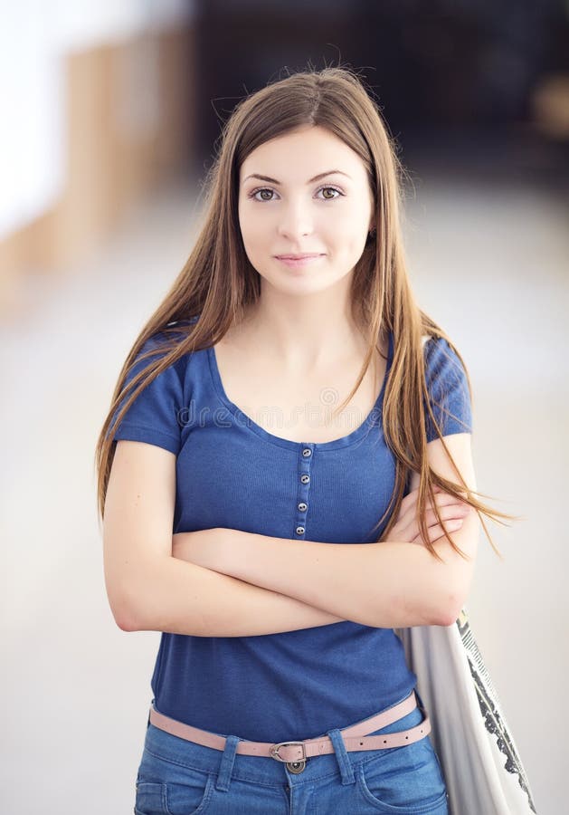 Casual high school student stock photography