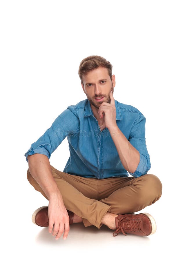Male Model with Beard in a Fashion Pose Stock Image - Image of people,  hand: 40625895