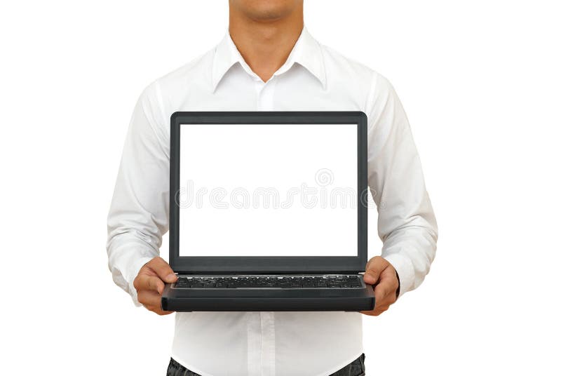 Casual man with notebook