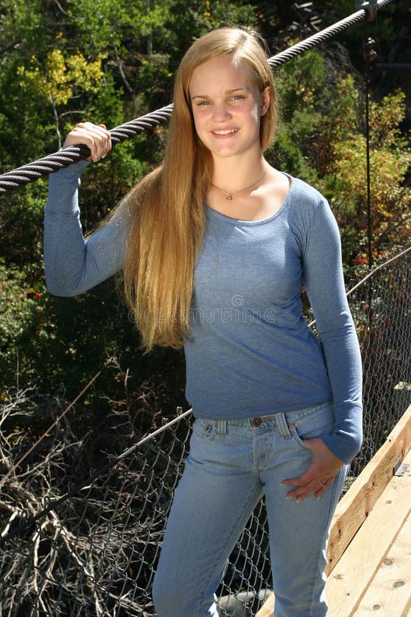 Casual Outdoor Teen Girl Stock Image Image Of Assured