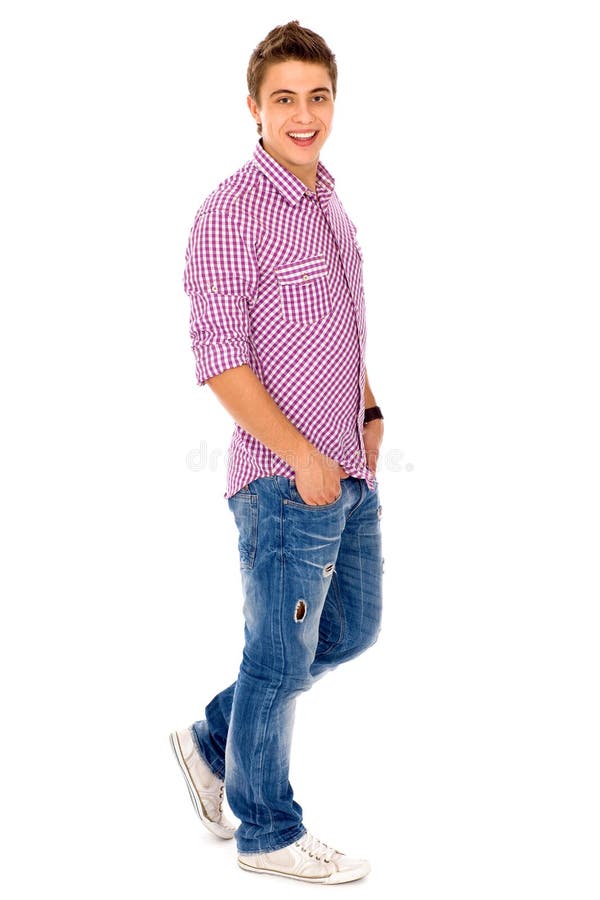 Casual young man stock photo. Image of jeans, male, teenagers - 16450162