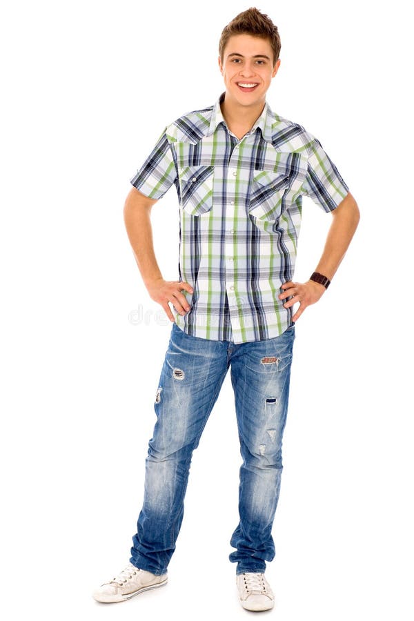 Casual young man stock photo. Image of jeans, male, teenagers - 16450162