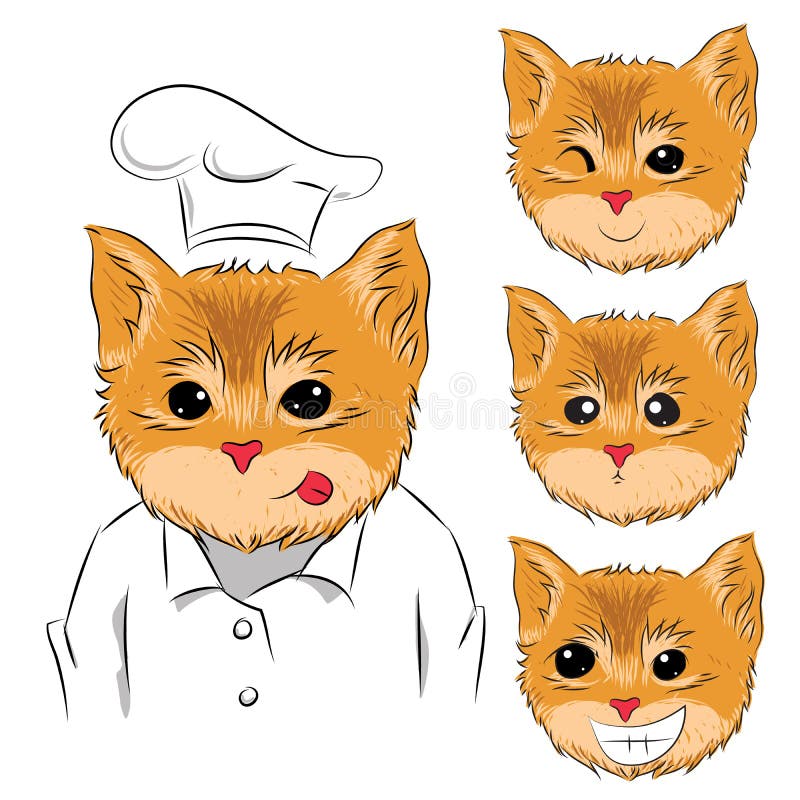 funny cat in a chef hat cooking food in the kitchen Generative AI 22081114  Stock Photo at Vecteezy