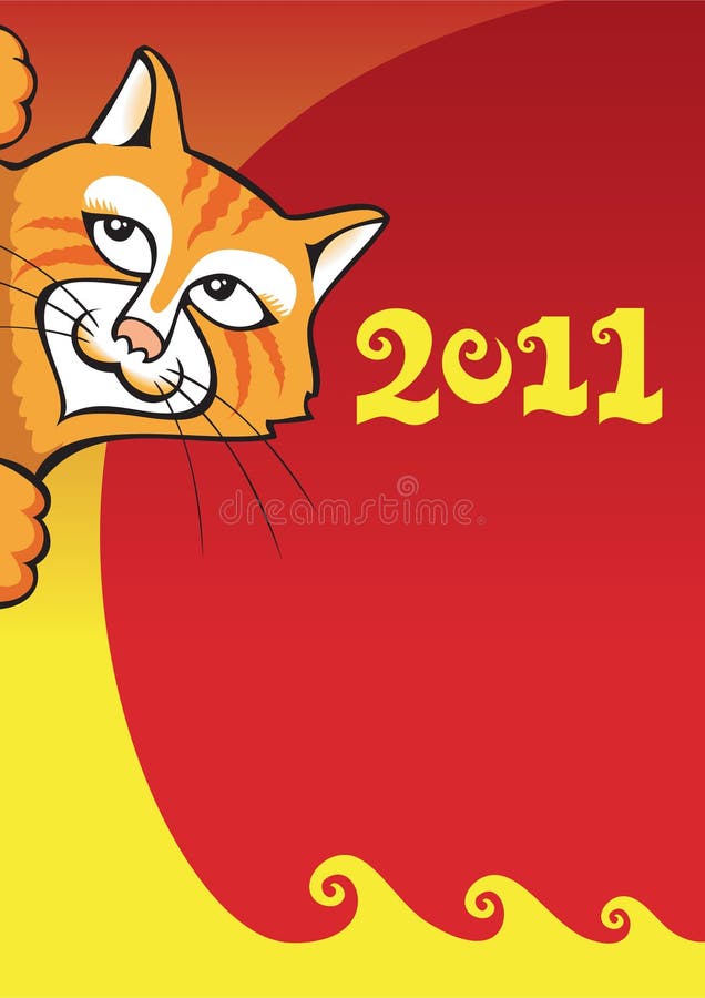 Cat - Chinese New Year background