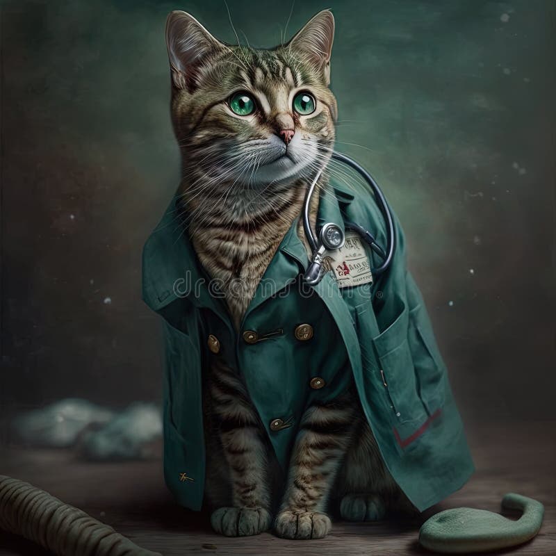 Cat Doctor Hat Stock Illustrations 93 Cat Doctor Hat Stock