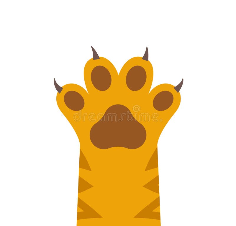 Vector Animal Paw Print Stamp Cat Stock Vector (Royalty Free) 2110535708