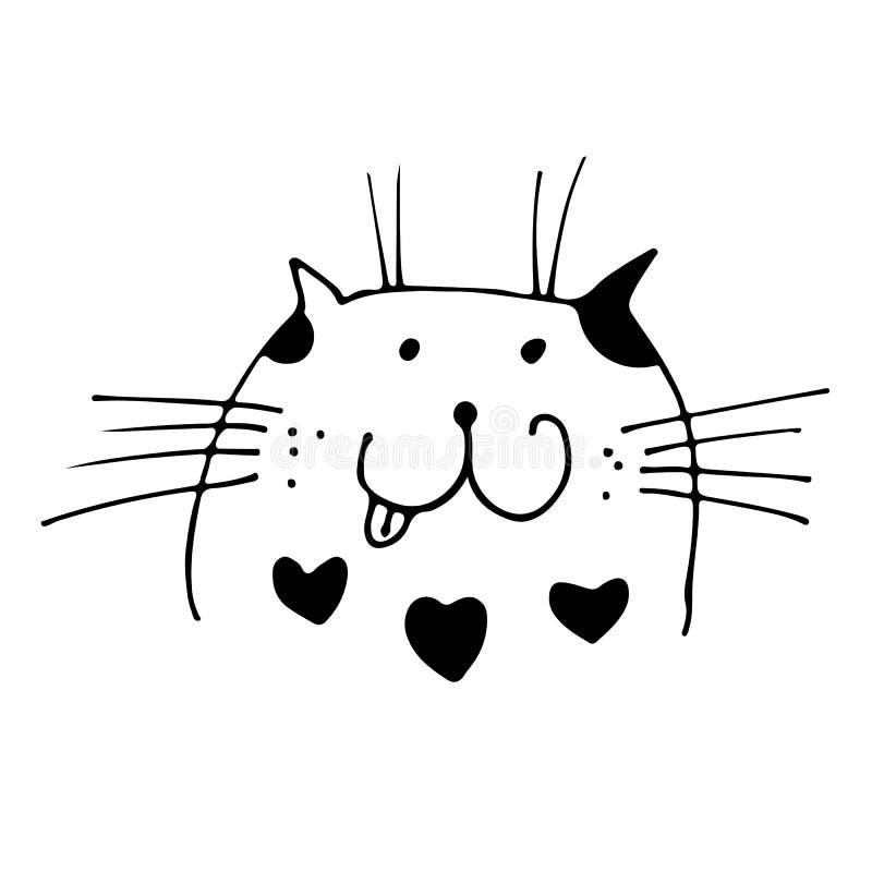 Download Sweet baby boy black cat stock vector. Illustration of ...