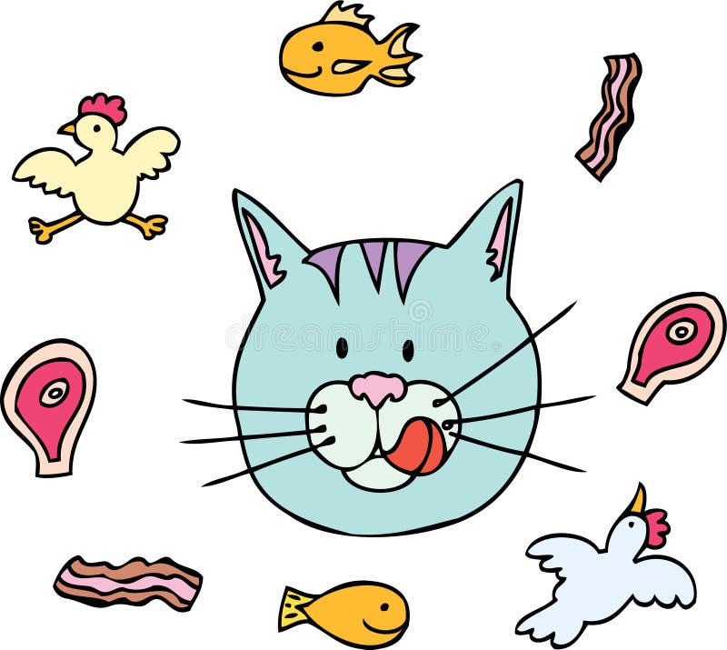 Food Cartoon Characters stock vector. Illustration of design 15695508