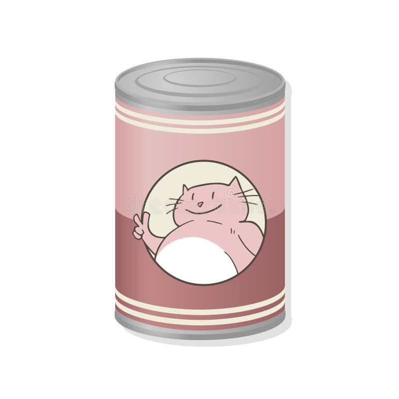 Cat food stock vector. Illustration of aluminum, tasty 80469352