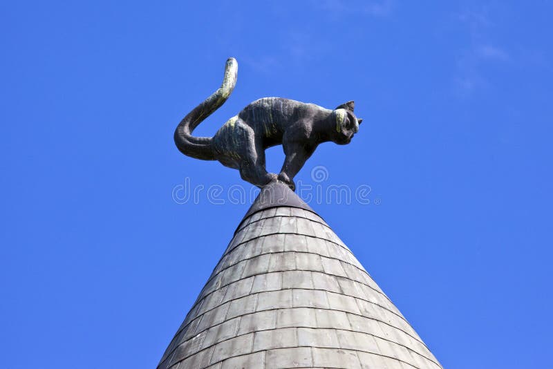 Cat House em Riga foto de stock royalty free Cat House em Riga foto de stock royalty free
