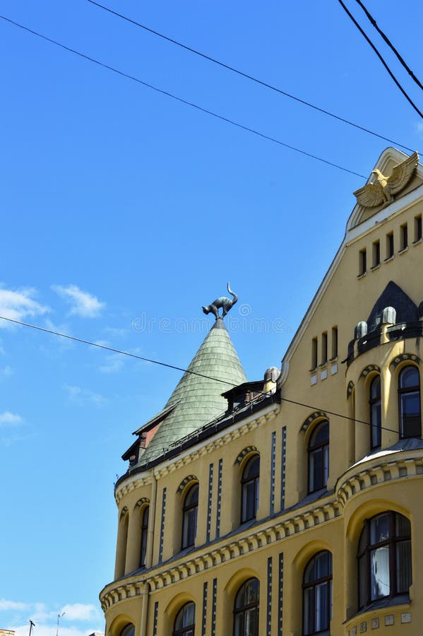 The Cat House. stock photo. Image of town, nature, city 93404618