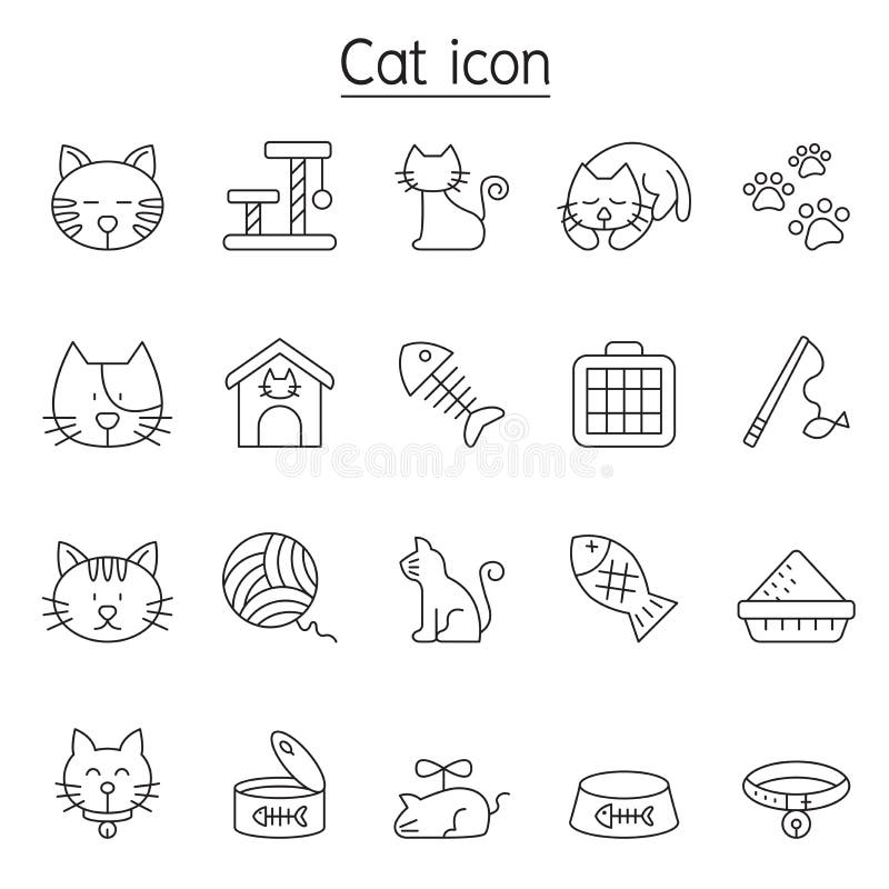 Free Vector  Cat icons collection