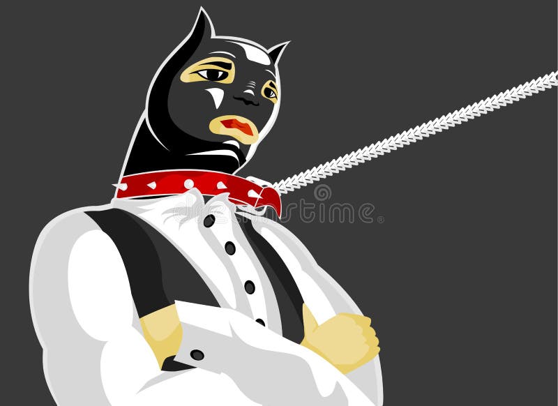 Cat-man stock illustration. Illustration of human, nail - 21051991