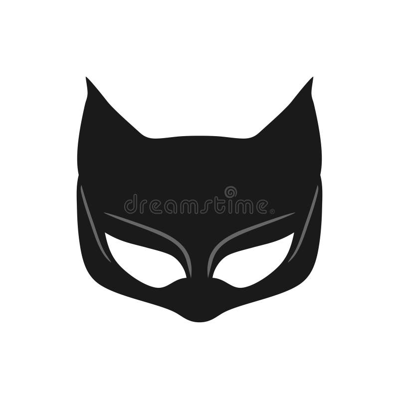 Cat Mask Logo of Animal Face Clipart Stock Vector - Illustration