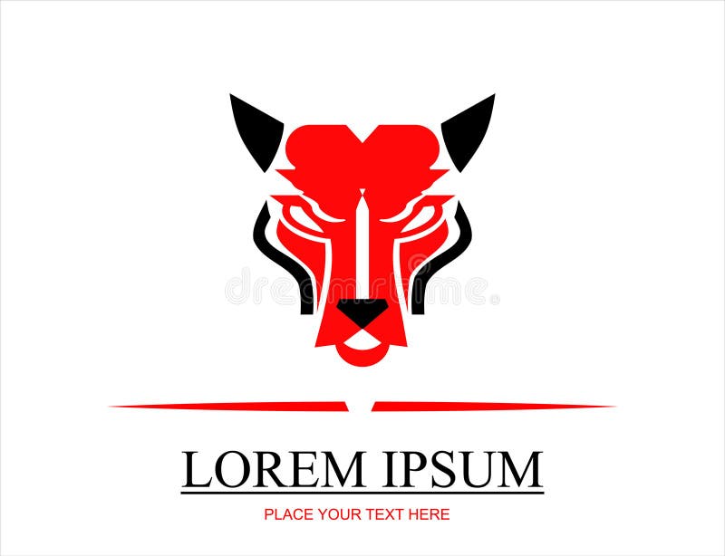 Cat. panther. wild cat head Icon. vector illustration