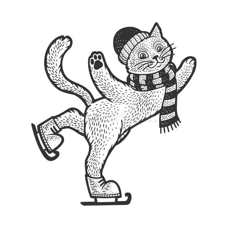 Cat Ice Skating Stock Illustrations – 144 Cat Ice Skating Stock  Illustrations, Vectors & Clipart - Dreamstime