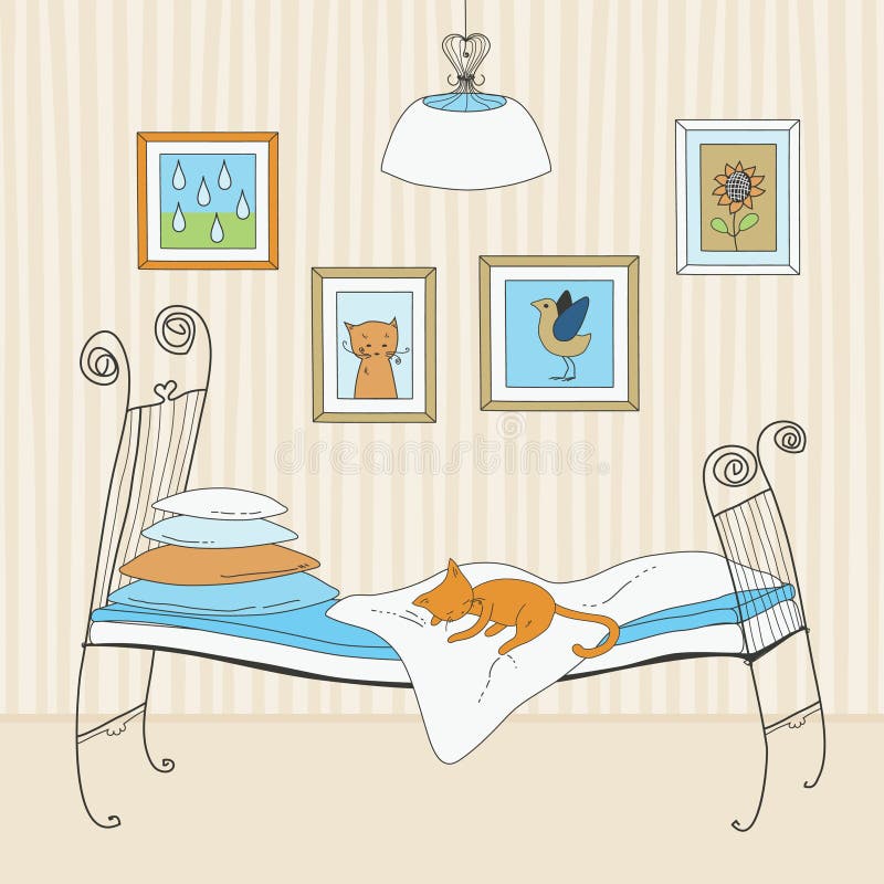 Cartoon Cat Sleeping Bed Stock Illustrations – 916 Cartoon Cat Sleeping Bed  Stock Illustrations, Vectors & Clipart - Dreamstime