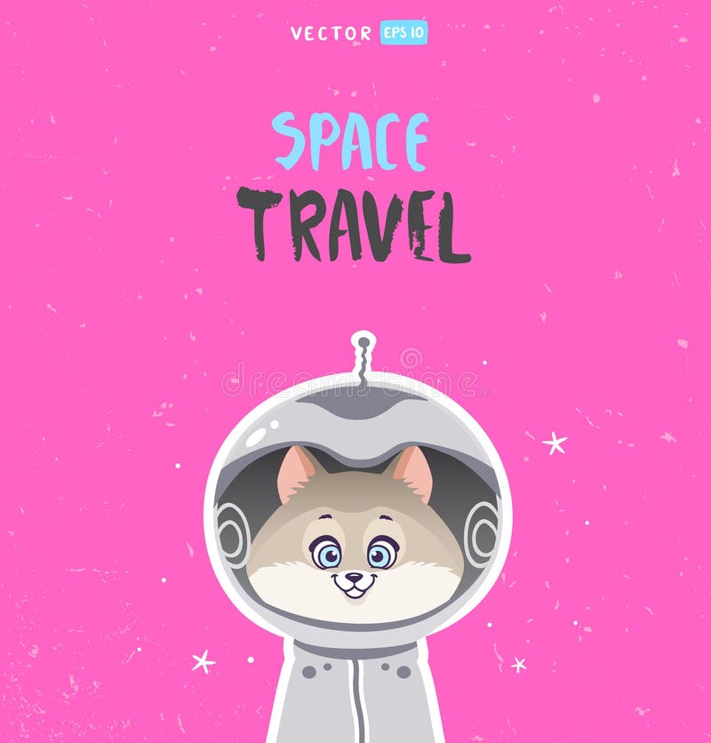 Cat space vector illustration Cat space vector illustration