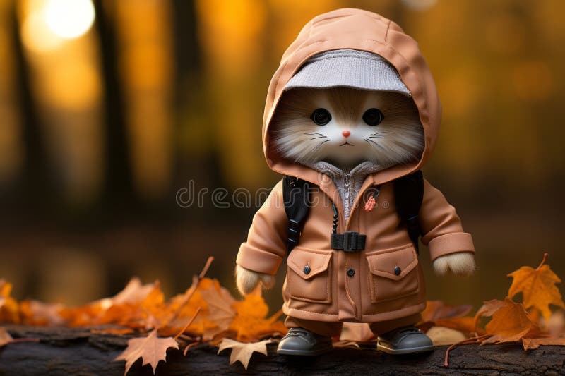 Cat wearing coat Stock Photo by ©willeecole 19448595