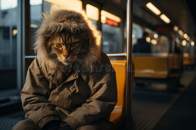 Cat Wearing Coat Stock Illustrations – 258 Cat Wearing Coat Stock  Illustrations, Vectors & Clipart - Dreamstime