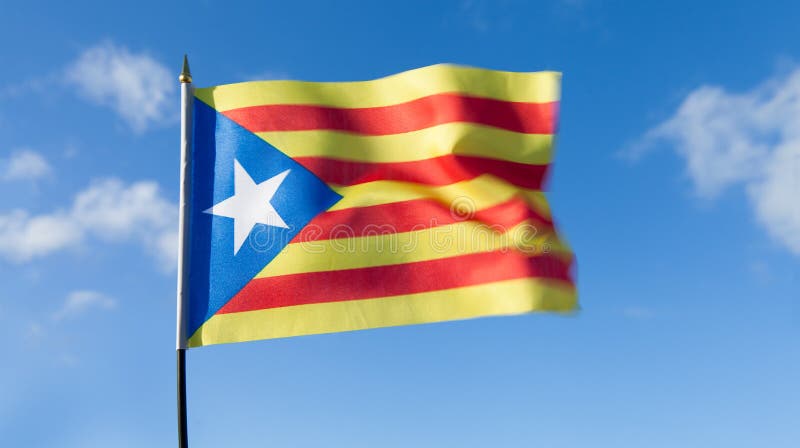 Catalan flag stock photo. Image of flag, yellow, catalunya - 3311734
