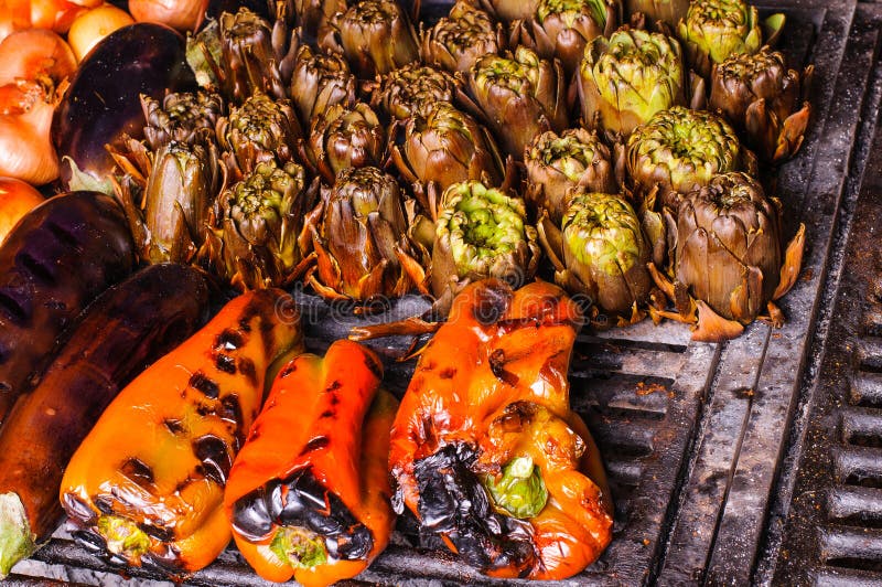 Catalan vegetable grill stock image. Image of grill, spain 54028235