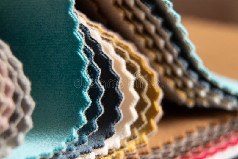 Catalog of Different Colors of Fabrics for the Client& X27;s Choice for