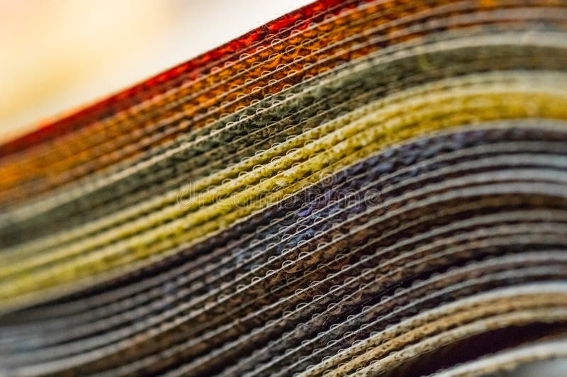 Catalog of Multicolored Cloth from Matting Fabric Texture Background