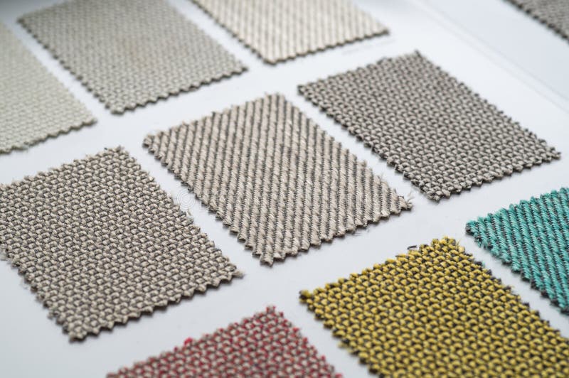 Catalog of Multicolored Cloth from Matting Fabric Texture Background