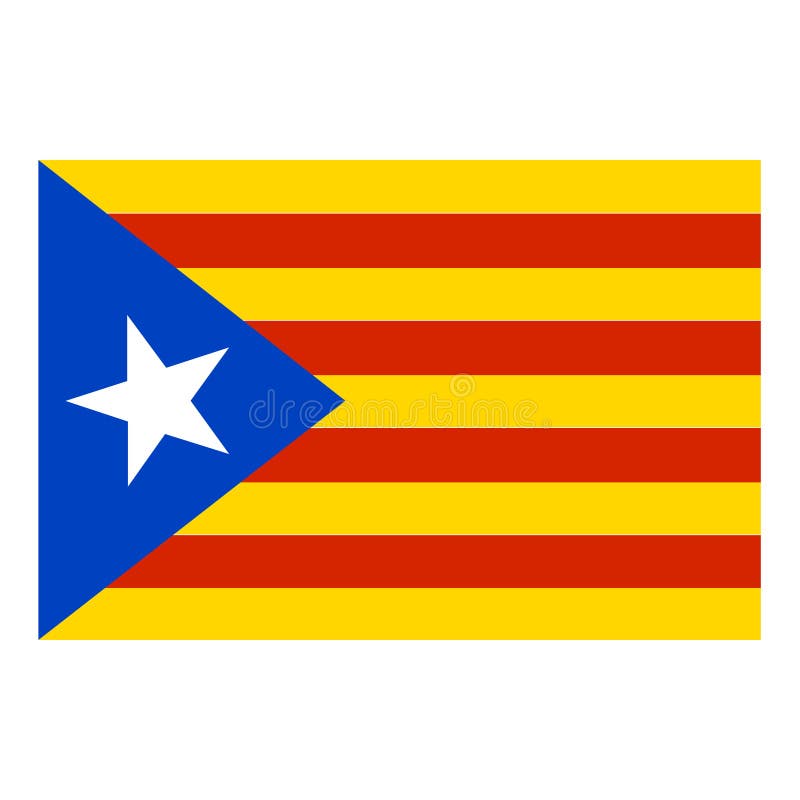 Catalonia Flag National. Vector Illustration Stock Vector ...