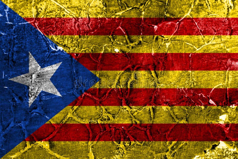 Catalonia Grunge Flag, Dependent Territory Flag Stock Image - Image of ...