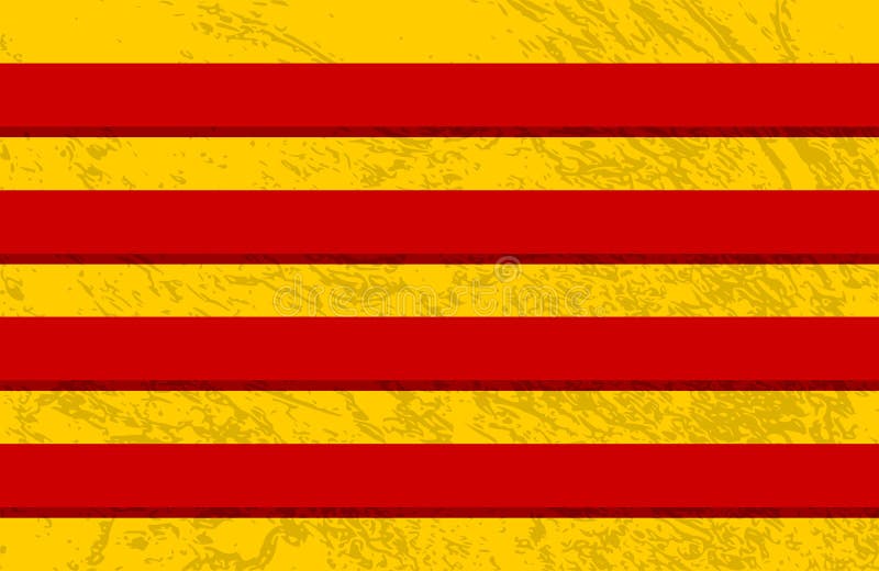 Catalonia Grunge Textured Flag . Stock Vector - Illustration of ...