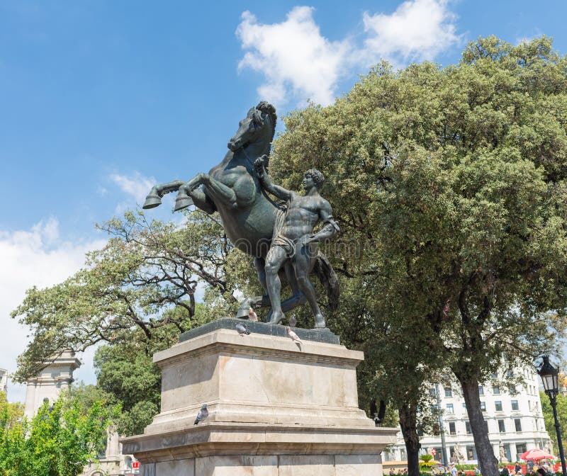 Bronze Statue of King Ferdinand II of Naples in Pietrarsa Railway ...