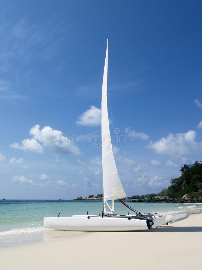 Catamaran on the beach