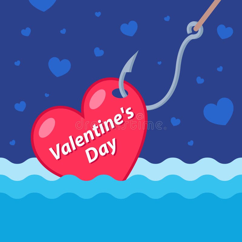 Valentines Day Fishing Stock Illustrations – 127 Valentines Day Fishing  Stock Illustrations, Vectors & Clipart - Dreamstime