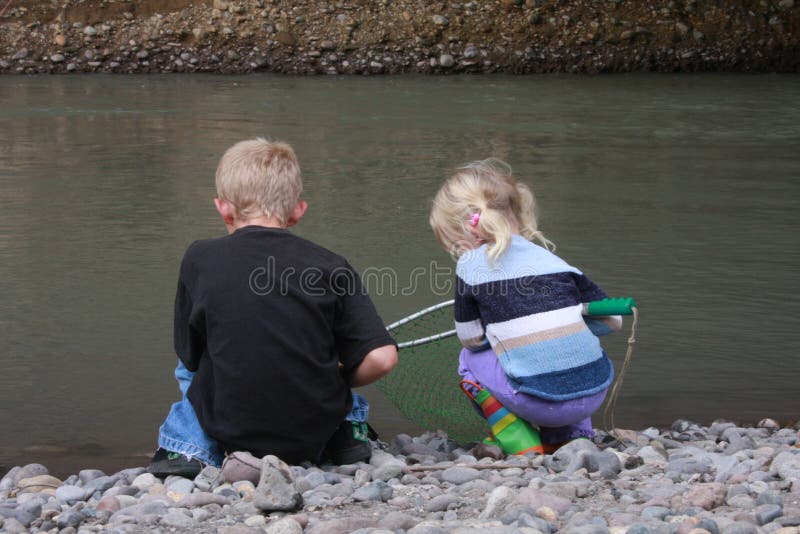 Catching fish royalty free stock photos Catching fish royalty free stock photos