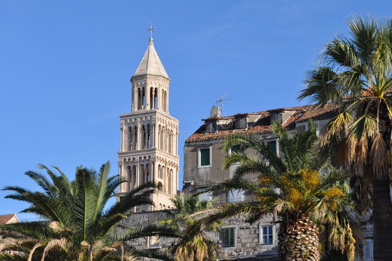 Catedral da separação de Domnius de Saint, Croácia fotografia de stock Catedral da separação de Domnius de Saint, Croácia fotografia de stock