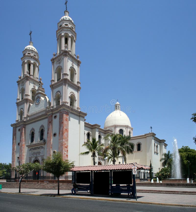 Catedral de Culiacan fotografia stock Catedral de Culiacan fotografia stock
