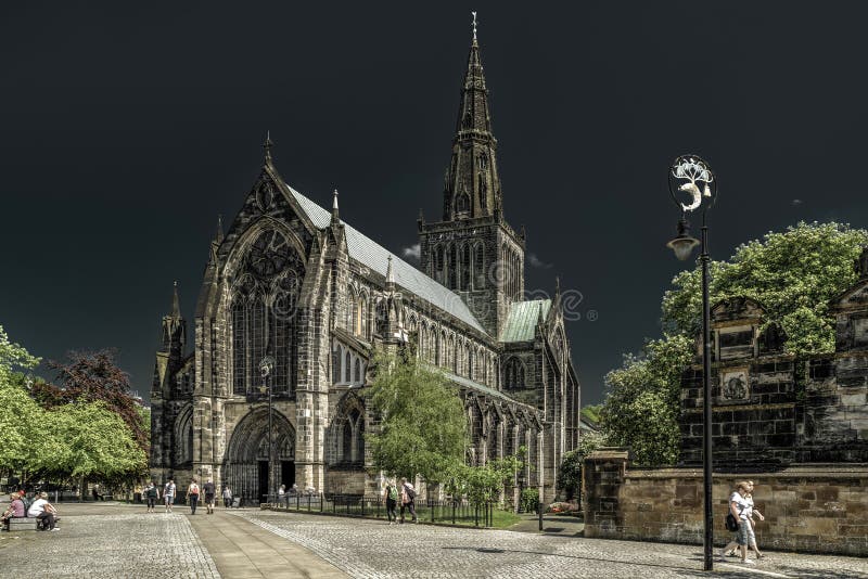 Catedral de Glasgow, Escócia imagens de stock Catedral de Glasgow, Escócia imagens de stock