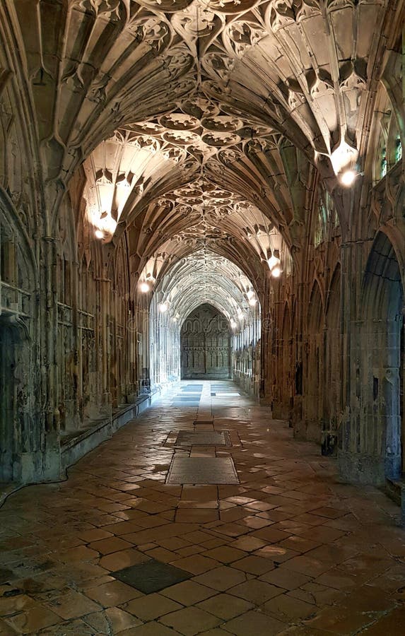 Catedral De Gloucester Interior E Lugar Antigos Do Filme De Harry