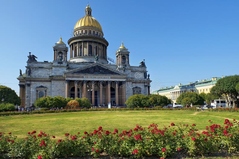 Catedral de Isaac del santo en St Petersburg, arquitecto Auguste de Montferrand foto de archivo libre de regalías Catedral de Isaac del santo en St Petersburg, arquitecto Auguste de Montferrand foto de archivo libre de regalías
