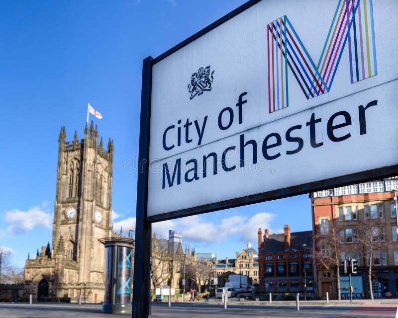 Catedral De Manchester City, Inglaterra Reino Unido Foto de archivo