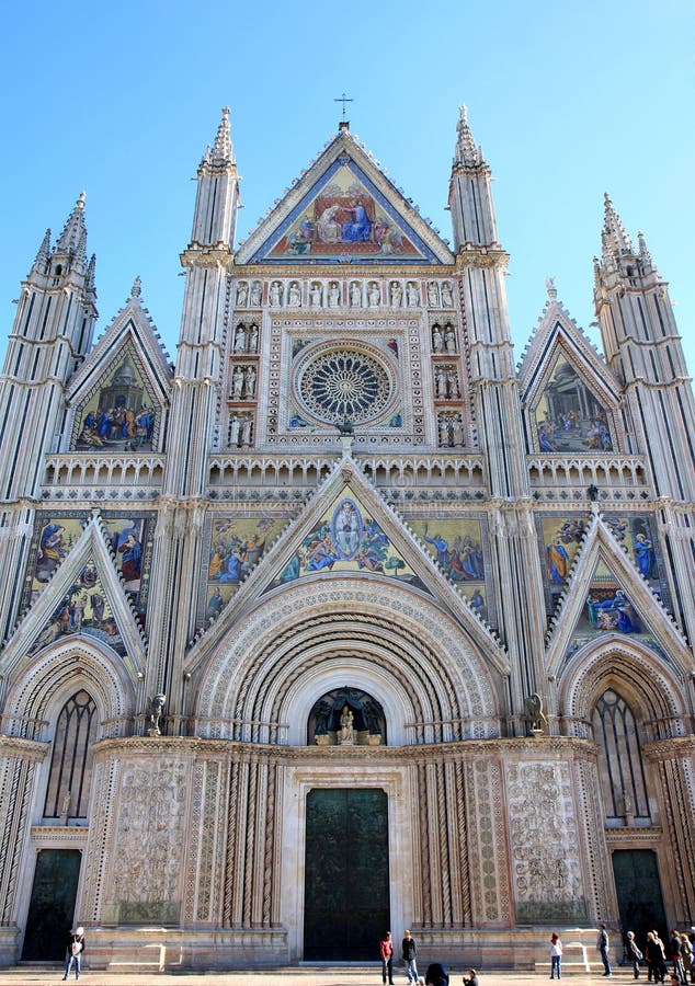 Catedral de Orvieto, Úmbria, Itália fotografia de stock Catedral de Orvieto, Úmbria, Itália fotografia de stock