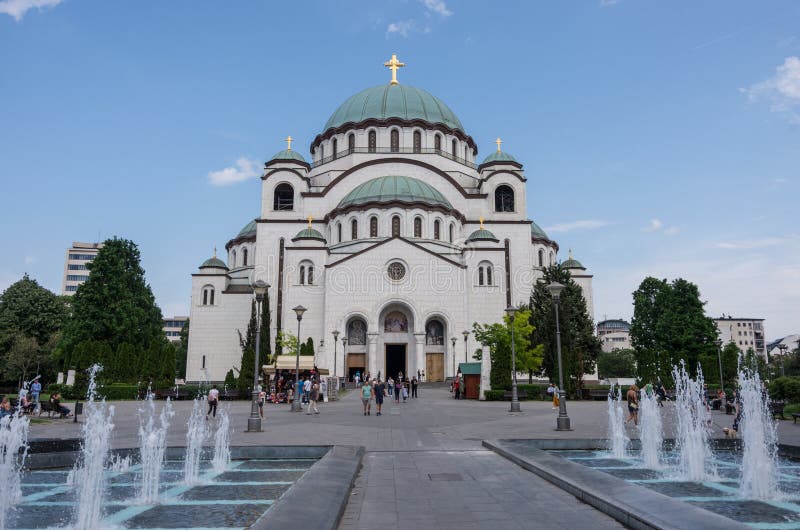 Catedral de Saint Sava, Belgrado, Sérvia foto de stock Catedral de Saint Sava, Belgrado, Sérvia foto de stock