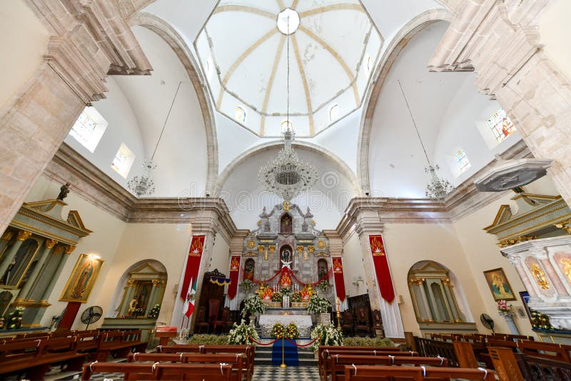 Catedral de san francisco de campeche imágenes de archivo libres de regalías