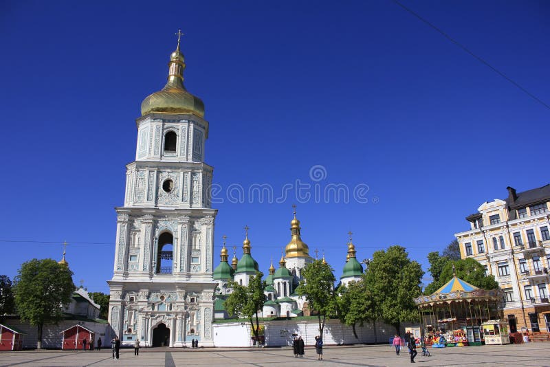 Catedral de Sophia del santo en Kiev foto de archivo libre de regalías Catedral de Sophia del santo en Kiev foto de archivo libre de regalías