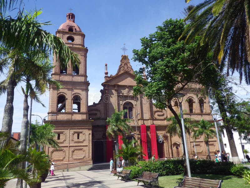 Catedral de St Lawrence en Santa Cruz, Bolivia fotos de archivo Catedral de St Lawrence en Santa Cruz, Bolivia fotos de archivo